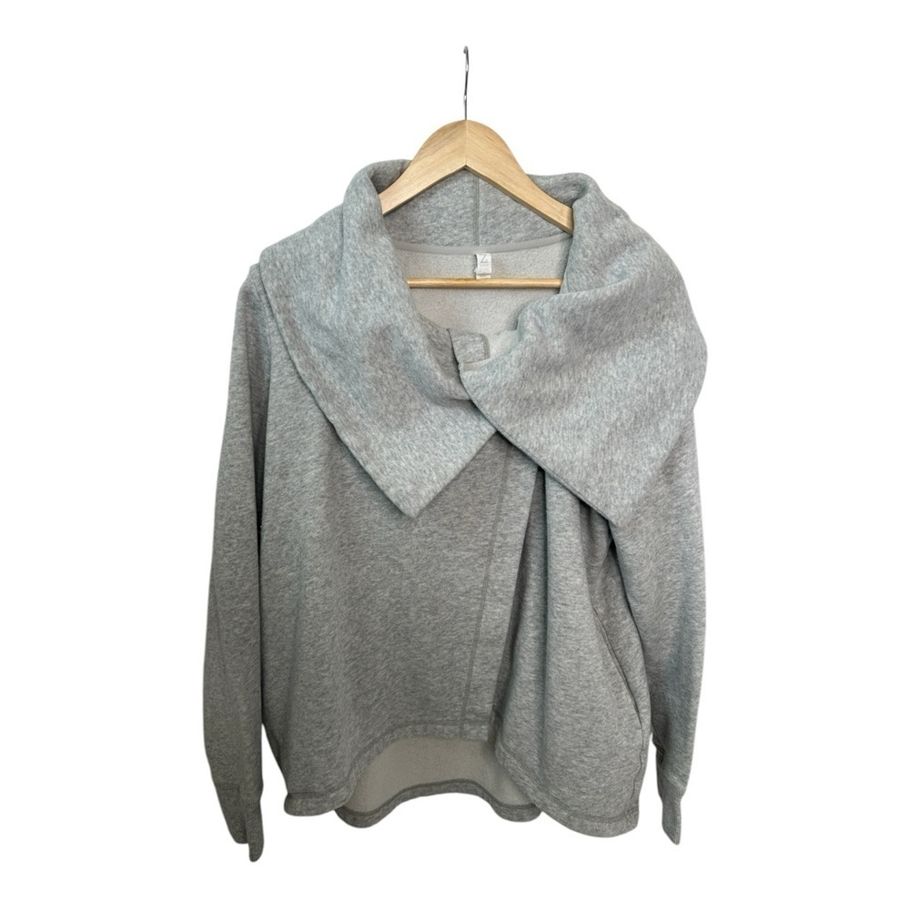 Z By Zella Shooting Star Cárdigan‎ Women’s Drape Collar Open Front gray Size XL